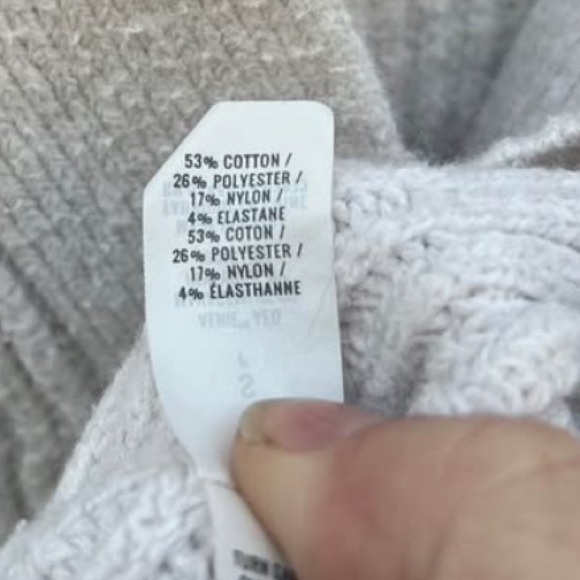 Aerie S oversized ivory grandpa cardigan chunky ribbed knit sweater - Picture 4 of 5